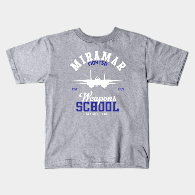 Top Gun Miramar Weapons School Kids T-Shirt by Rebus28